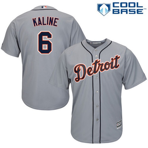Tigers #6 Al Kaline Grey Cool Base Stitched Youth MLB Jersey